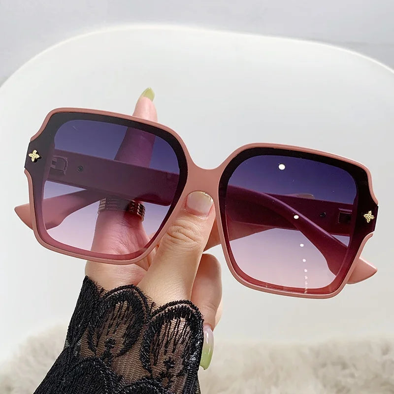 Fashion Oversize Square Sunglasses Women Luxury Personlity Gradient Sun Glasses Female Outdoor Shades Oculos