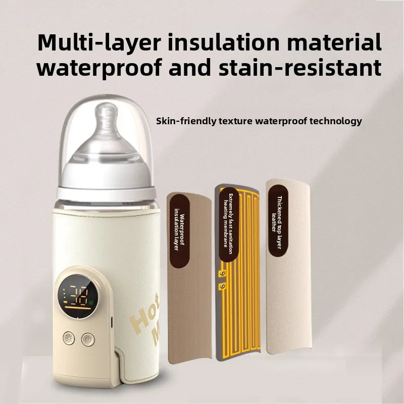 Baby Milk Warmer Baby Nursing Bottle Heater, Portable USB Bottle Warmer for Car, Outdoor Travel Accessories Outdoor Portable