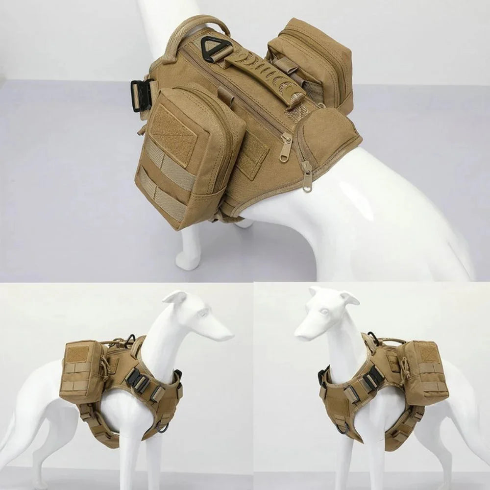 Dog Harness Bag Dog Accessories Military Dog Harness Pouch Pet Multi-purpose Nylon Dog Training Bags Attaching On Harness