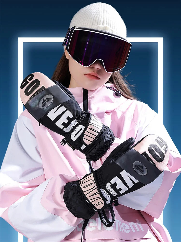 3M Thinsulate Ski Gloves Women Men Windproof Breathable Waterproof Thermal Winter Warm Snow Skate Mittens Snowboard Accessories
