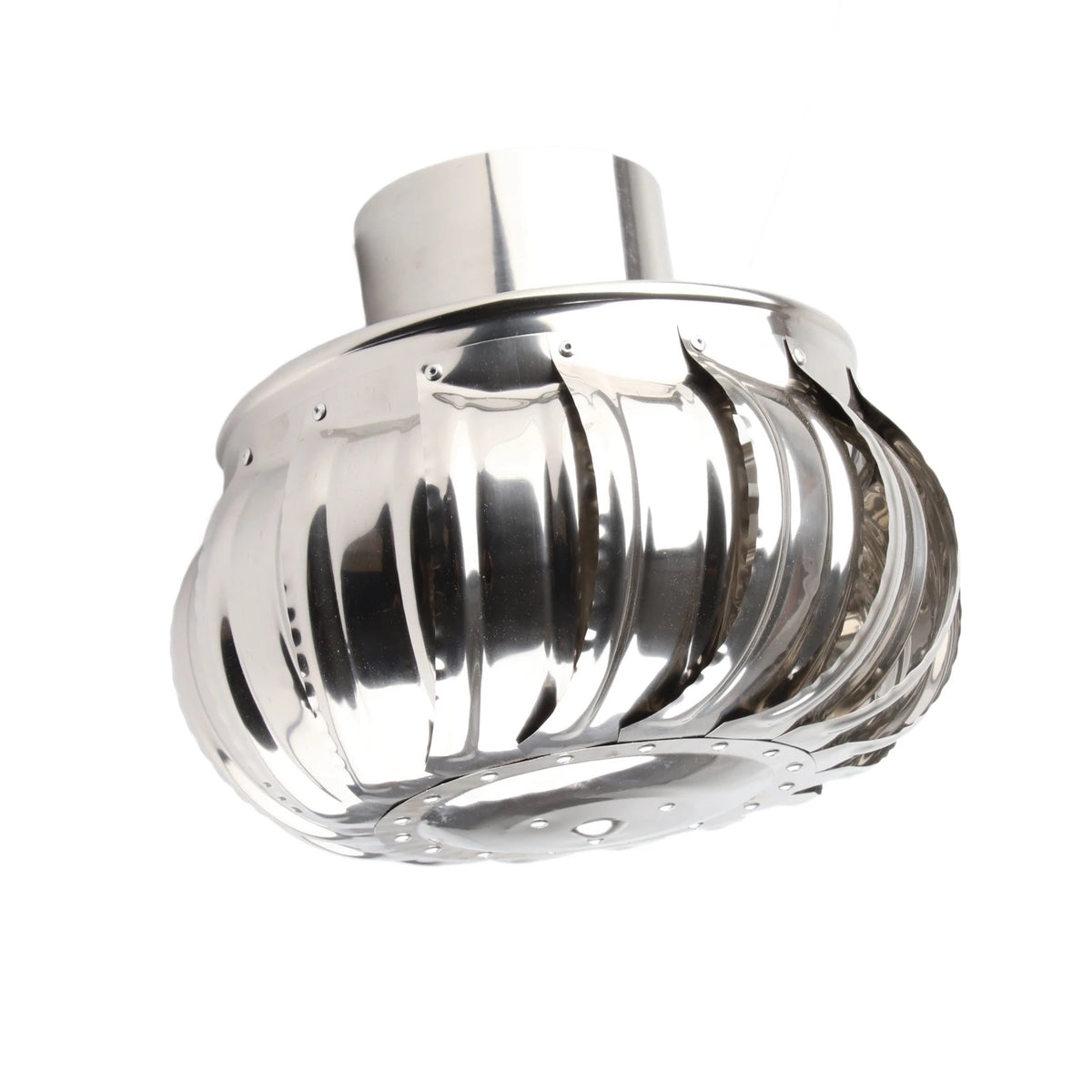 4.33in Stainless Steel Automatic Silent Roof Ventilator Roof Ventilating Fan Wind Turbines Air Vent Attic Ventilator