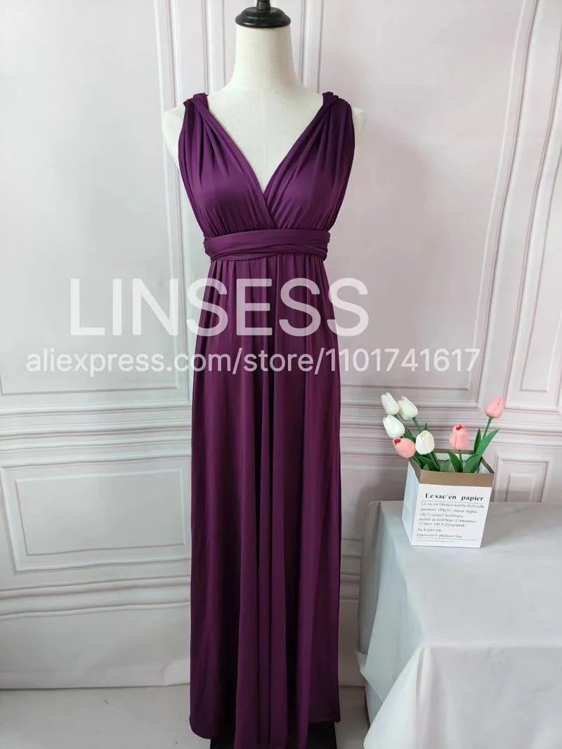 Multiway Maxi Dress Bridesmaid Dress Infinity Cocktail Dress Floor Length Bridesmaid Dress Maxi Dress for Bridesmaid Gifts