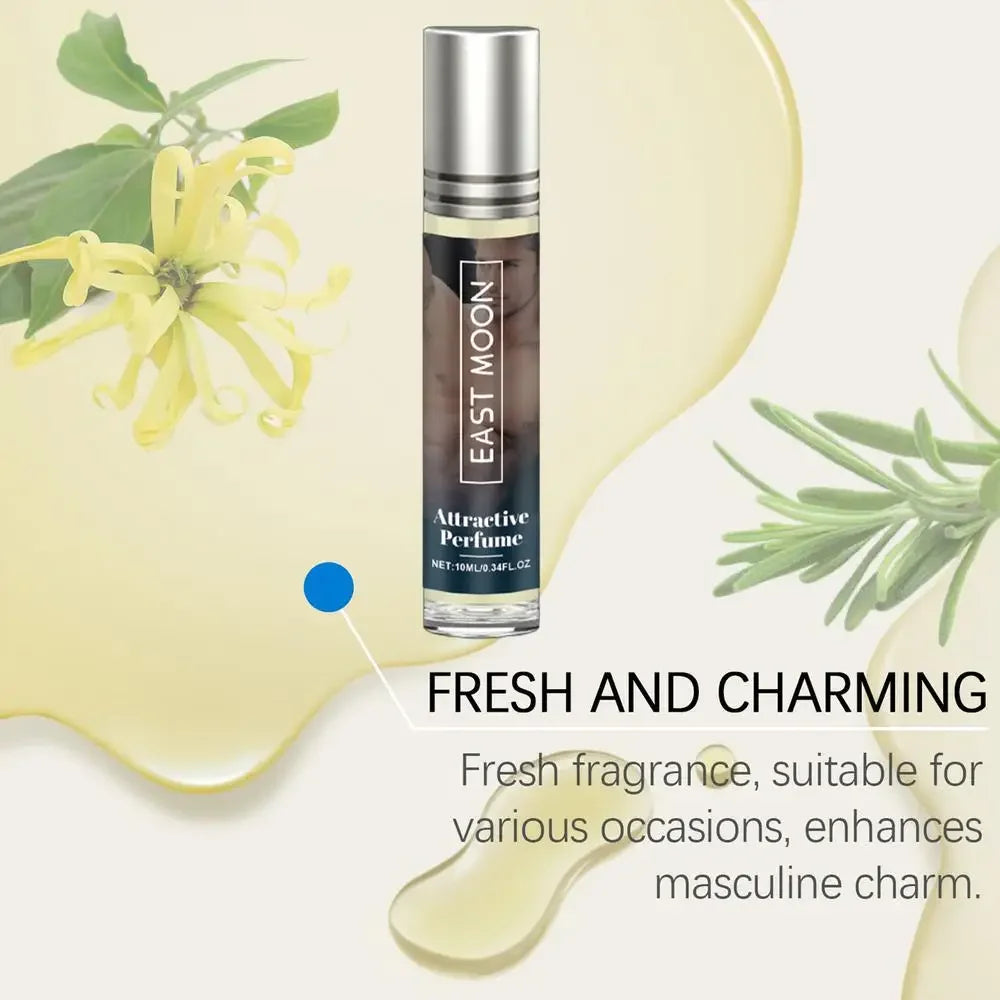 Men Charming Perfume 10ml Pheromone Infused Cologne Men's Perfume Body Fresh Attracts Women Long Lasting Fragrance Roller