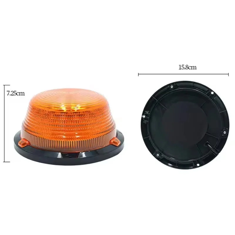 1/2pc Magnetic Flashing Yellow Emergency Lamp Safety Alert Light need AAA Battery Power for Outdoor Camping Road Safety Light