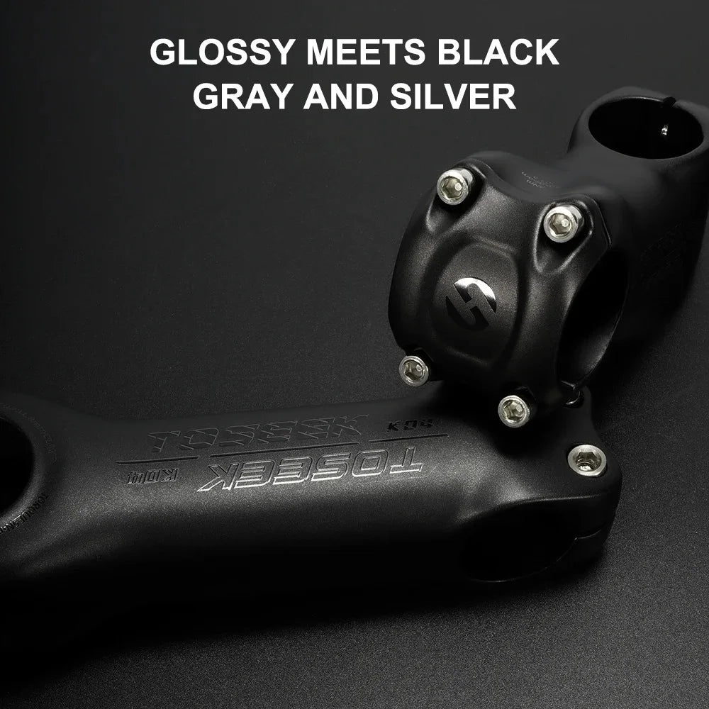 TOSEEK K04 Carbon Stem 6/17Degree Mountain Bike Stem 31.8mm Handlebar Stems 70/80/90/100/110/120/130mm Black Matt Bicycle Parts