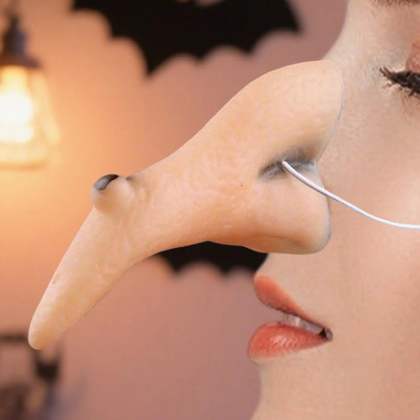 Halloween Witch Nose Costume Photo Prop Witch Fake Nose Cosplay Halloween Theme Party Funny Dressing Realistic Long Nose