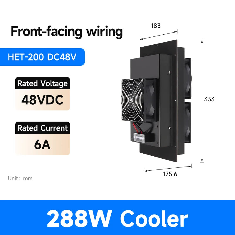 ENMG Industrial Cabinet Semiconductor Cooling System HET Kit 12V Peltier Cooling Module with Fan Heatsink & Electronic AC Green.