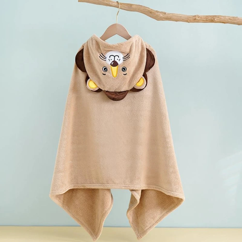 Baby Hooded Bath Towel,Ultra Soft and Absorbent Toddlers Bathrobe,Coral Velvet Thickened Bathrobe,Newborn Blanket Shower Gifts