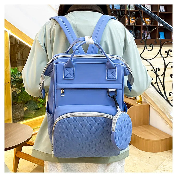 Diaper Bag Backpack Baby Essentials Travel Tote Multifunction Waterproof with Changing Station Pad Stroller Straps Big for Mommy
