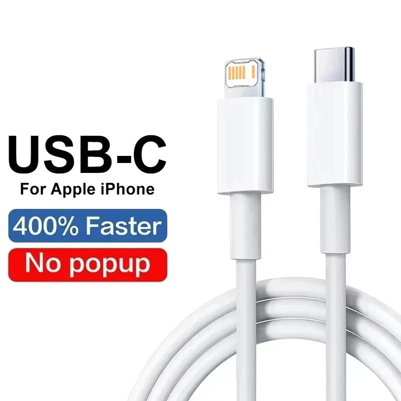 35W Fast Charging USB Cable For iPhone 6S 7 8 14 Plus X XR XS Max 11 12 13 Mini 14 Pro Max Rapid Charge Cord USB C PD Data Cable