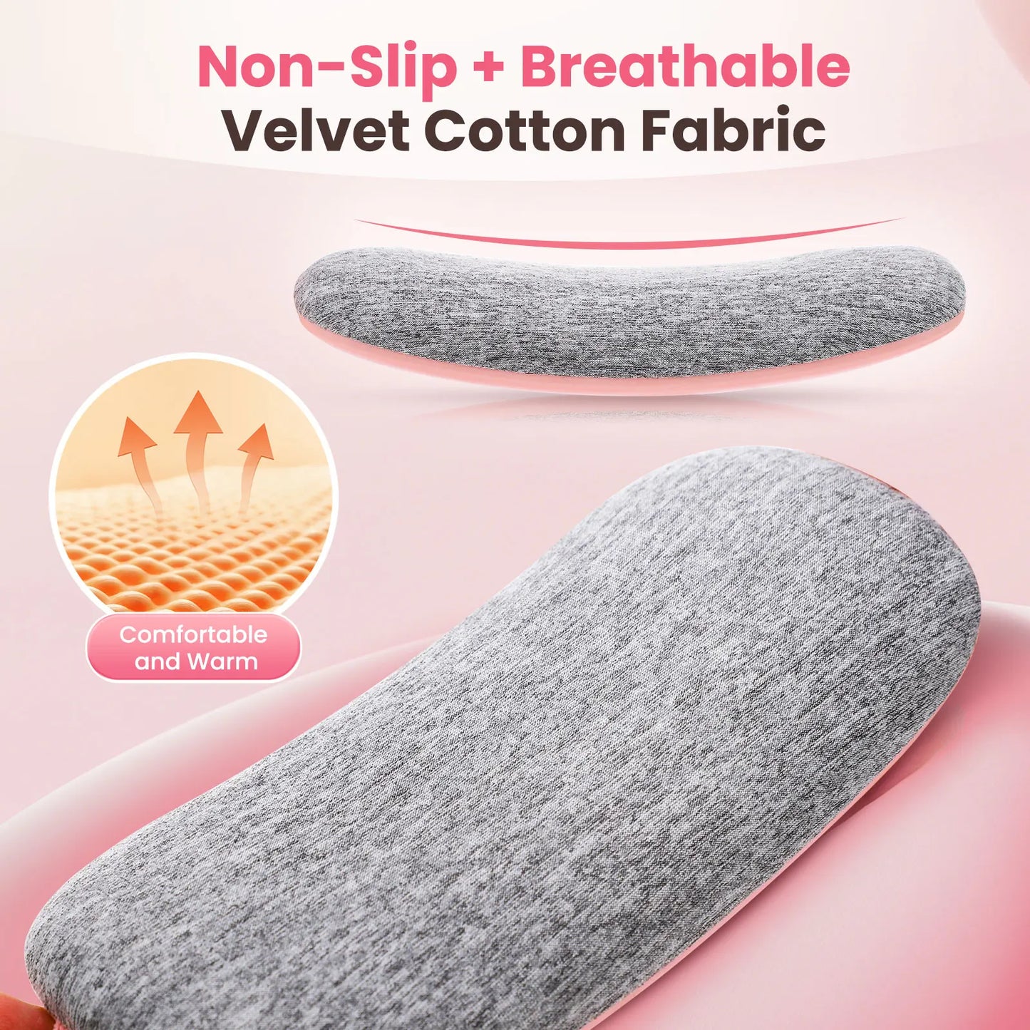 Cordless Electric Heating Pad Belt Adjustable Levels for Women Best Abdominal Heating Massager Hot Compress for Menstrual Period
