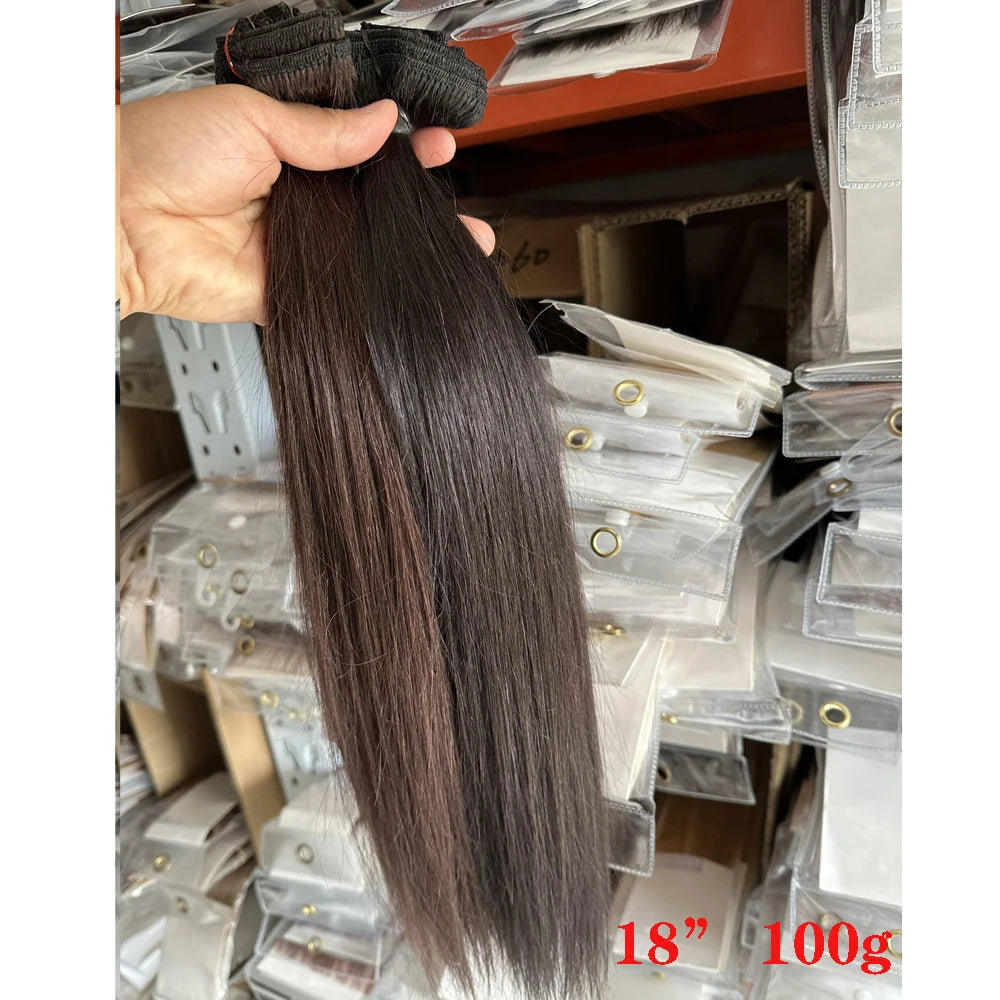 ZZHAIR 100% O Brazilian Human Remy Hair Extensions 16"-24" 2pcs Set 70g 80g Clips-in Two Pieces 2x10cm Natural Straight