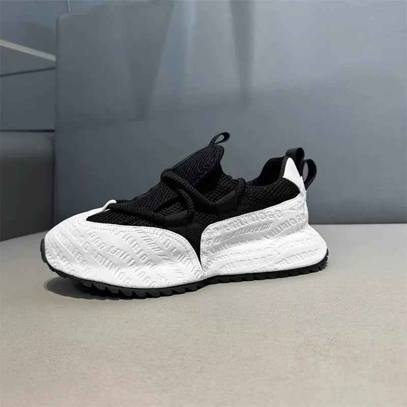 Chunky Sneakers Men Designer Cover Bottom Board Shoes Fashion Casual Leather Fabric Breathable Increased Internal Platform Shoes