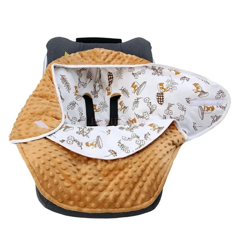 C9GB Baby Car Seats Wrap Blanket Breathable Cotton Baby Swaddles Multiple Pattern