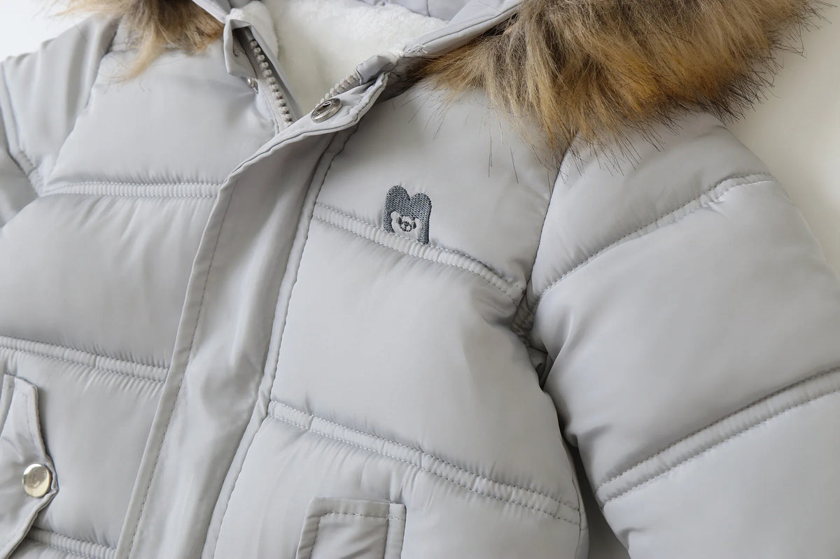 Winter Baby Jumpsuit Plus Velvet Warm Hooded Newborn Baby Girl Overalls  Infant Boy Snowsuit Toddler Romper Outfit 0-2 Years
