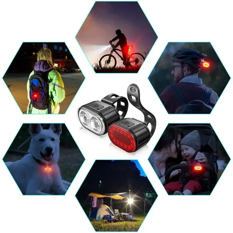 Bike Lighting Front and Rear Lights Bicycle Lamp Led Cycling Light Bike Flashlight for Bicycle Front Taillight Lantern