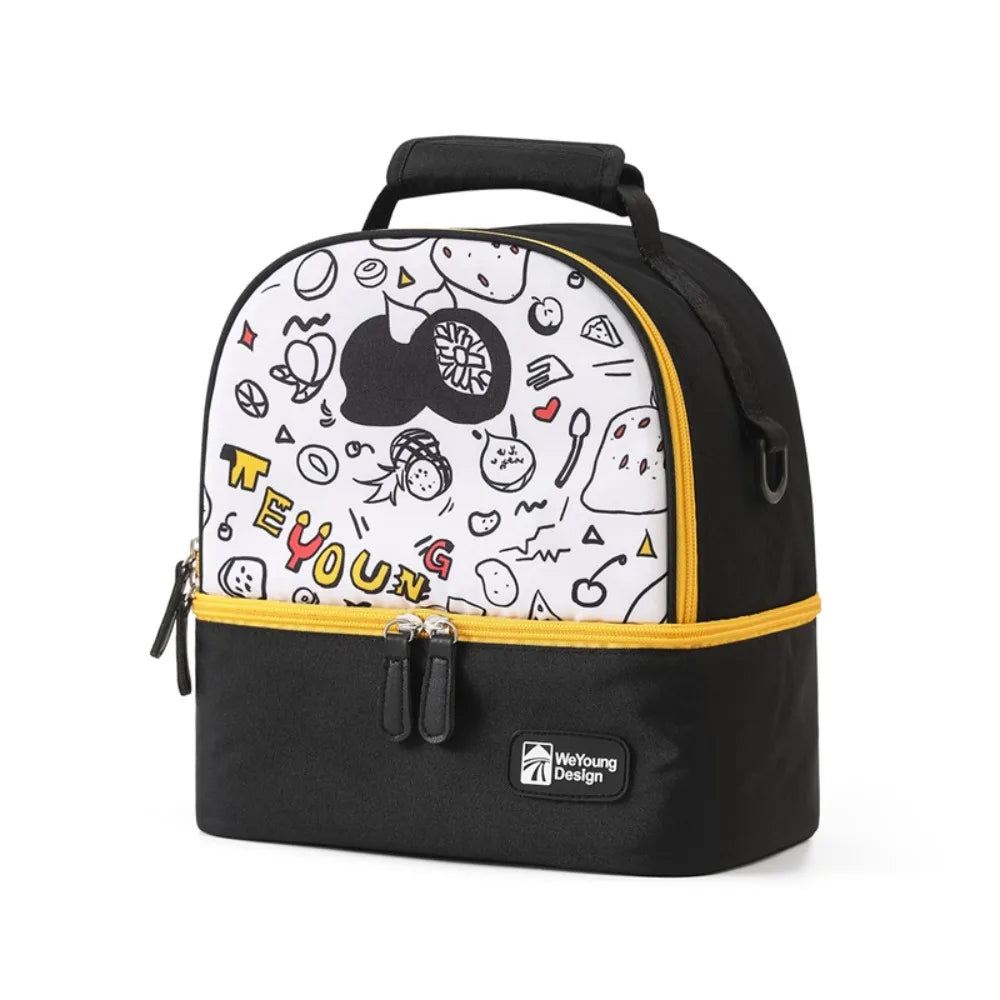 Multifunctional Maternity Backpack Double Layer Lightweight Breastmilk Cooler Bag Large Capacity Portable Lunch Bag Women Kid