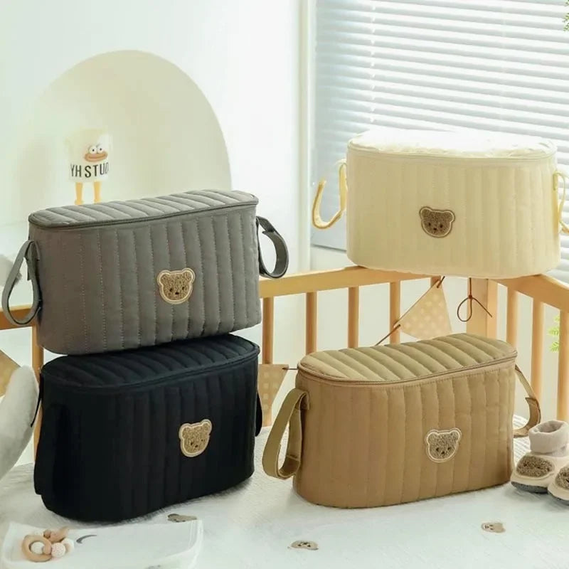 Baby Stroller Hanging Bag Bottle and Cup Storage Organizer Car Seat Bag Portable Multifunctional Diaper Bag