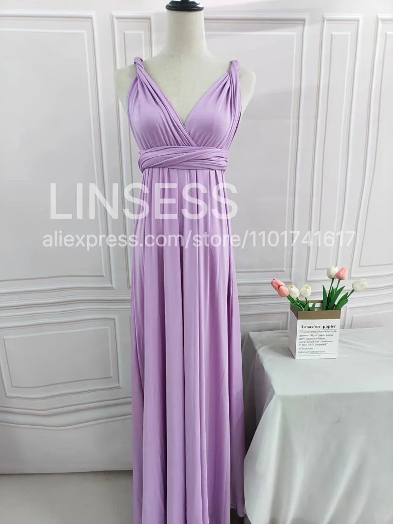 Multiway Maxi Dress Bridesmaid Dress Infinity Cocktail Dress Floor Length Bridesmaid Dress Maxi Dress for Bridesmaid Gifts