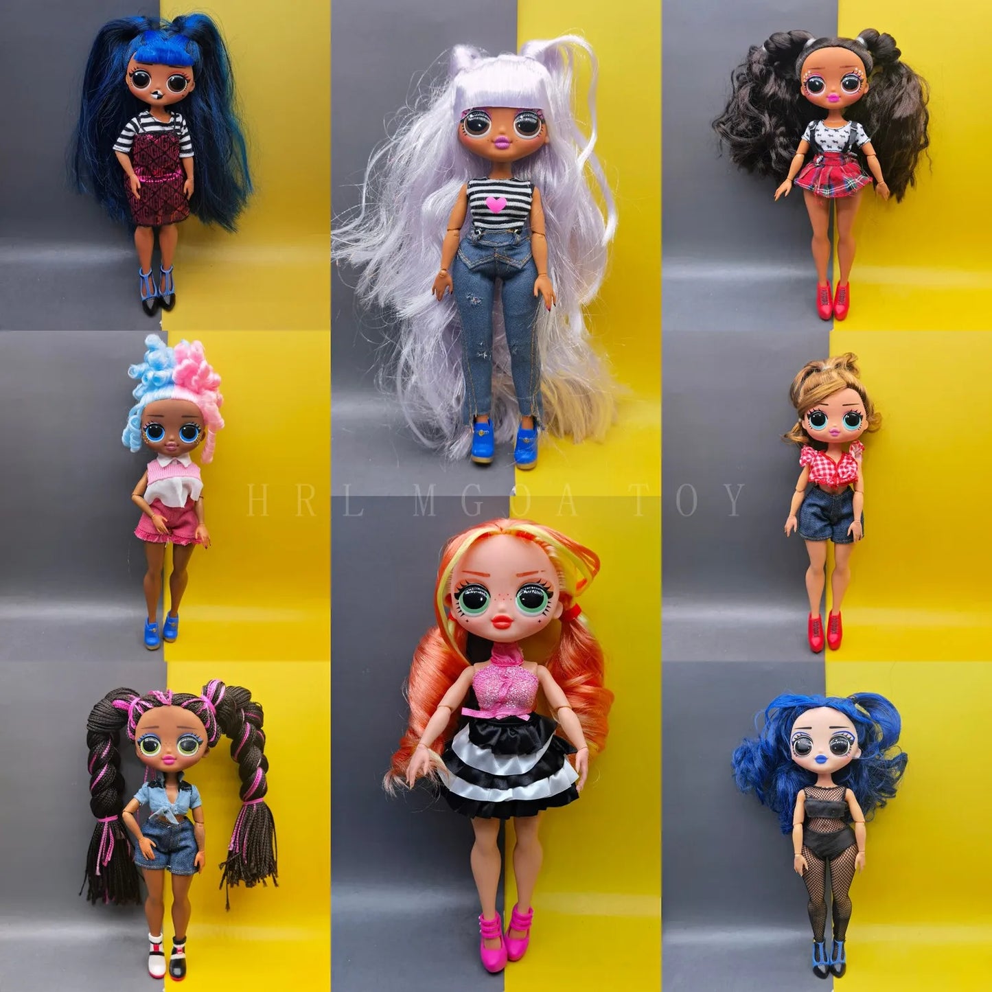 Original 24cm OMG multi-style big sister fashion dressup girl DIY holiday gift doll toy