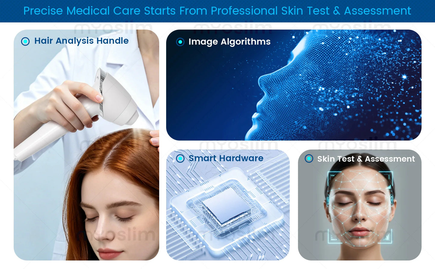 Q1 Pro Intelligent 3D Magic Skin Analyzer Mirror UV Wood Lamp Facial Skin Detection Scanner for Beauty Skin Analysis
