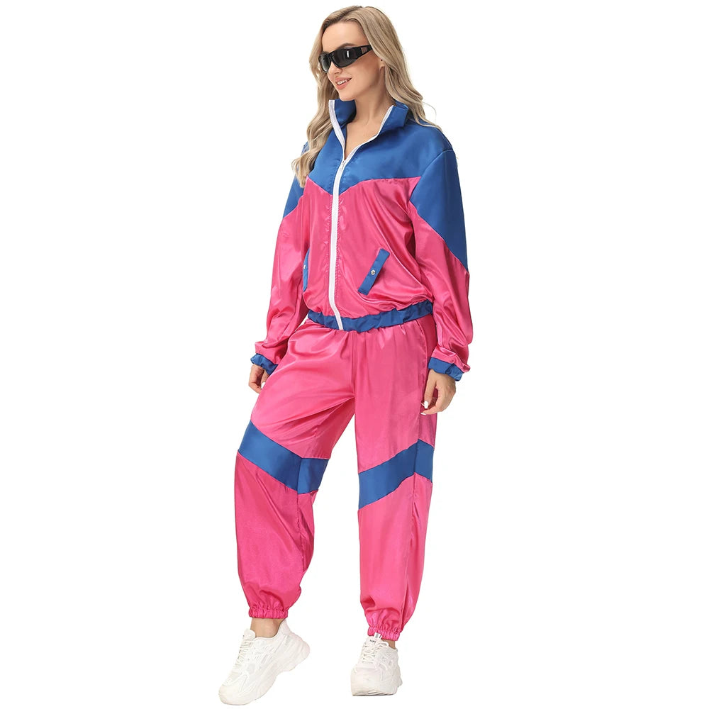 Halloween Couples Hippie Costumes for Women Male Vintage 70s 80s Rock Disco Cosplay Outfits Hip Hop Disco Hippie Costume
