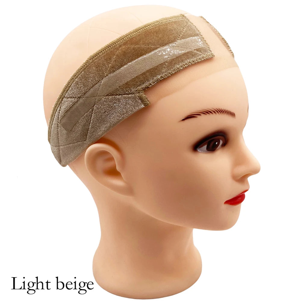 New Double-Sided Silicone Velvet Metal Buckle Anti-Slip Headband To Hold Wigs Wig Fixing Band Headband Adjustable Accessories