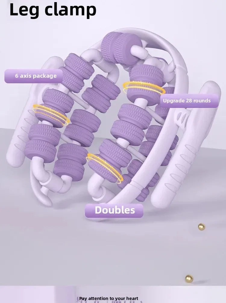 Newest  Wheel Annular Leg Clamp Massager Relax  Massager Anti-cellulite Massager Body Slimming Roller Massage for Body