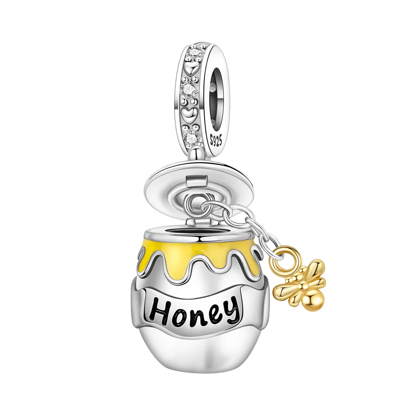 925 Sterling Silver Plated Bee Sunflower Butterfly Charm Pendant Fine Jewelry Women DIY Bracelet Necklace Birthday Party Gift