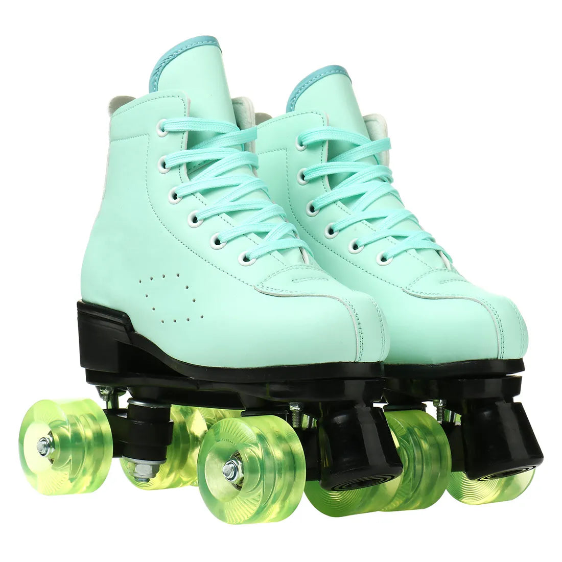 2025 Double-Row Roller Skate Shoes  4 Wheels Skates For Women Men Outdoor Sport Skating Training Quad Sneakers Size 34 35 36-45