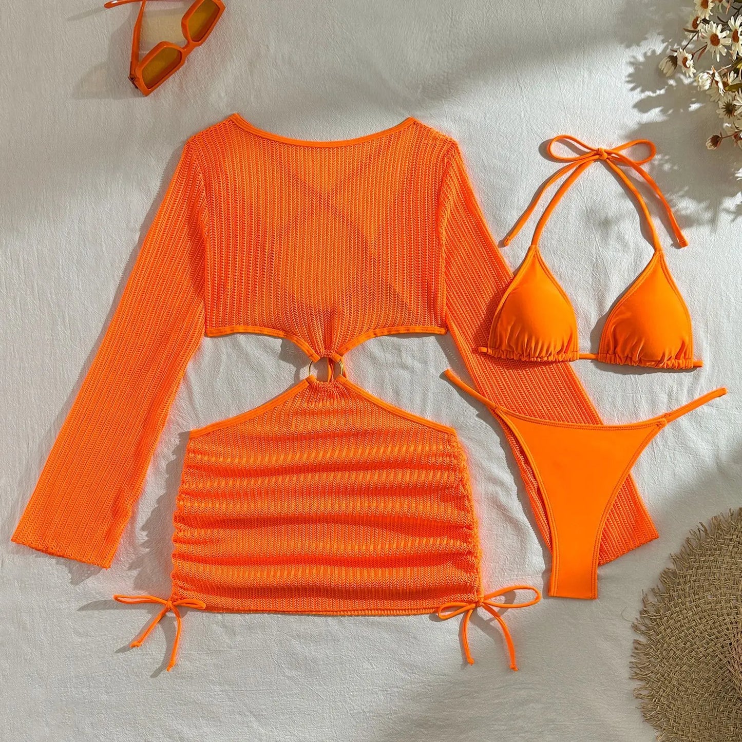 2026 Sexy Bikinis Female Swimsuits Women's Three-Piece Swimwear Beach Swim Wear Bathing Suits Brazilian Bikini Set Pool Bather
