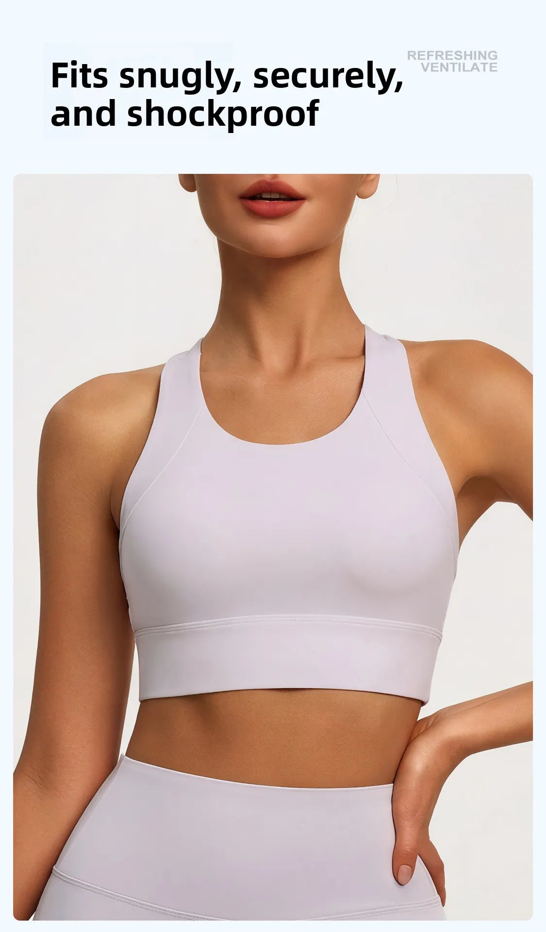 New Women's Sports Yoga Tank Top Halter Neck, Sexy Running Bra with Built-in Pads High-Intensity Shock-Absorbing Bra Tennis L