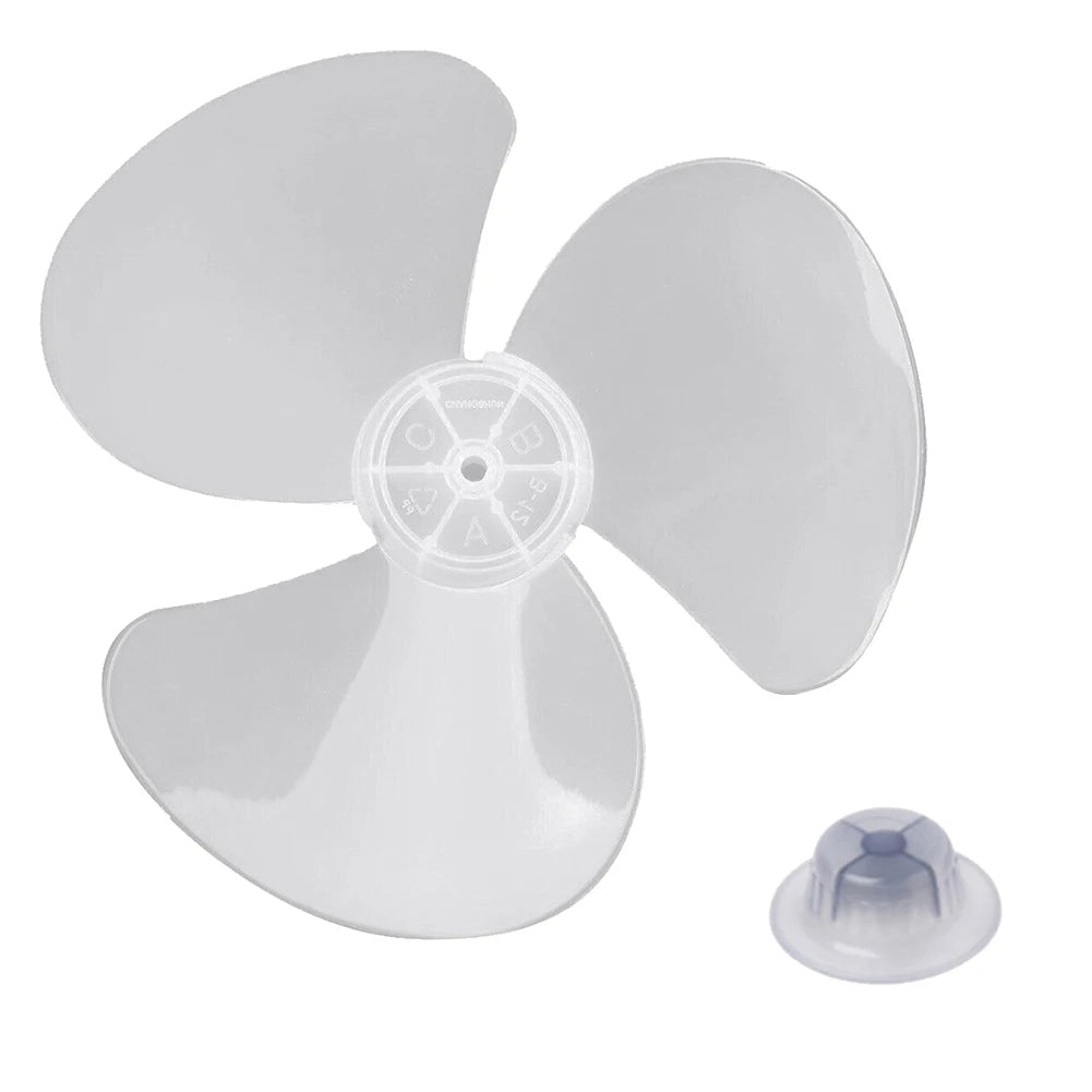 16 Inch 3 Leaves Fan Blades Household Plastic Fan Blade Three Leaves For Standing Pedestal Fan Table Fanner General Accessories