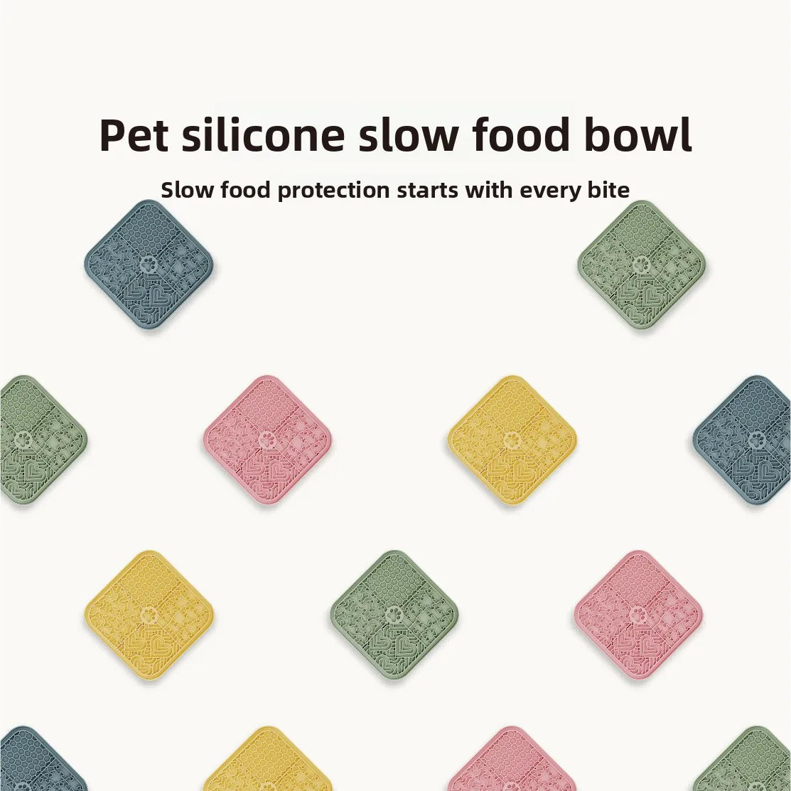 Silicone Pet Licking Mat for Dogs And Cats Slow Feeder Pad Anxiety Relief Bathing Grooming Pet Supplies