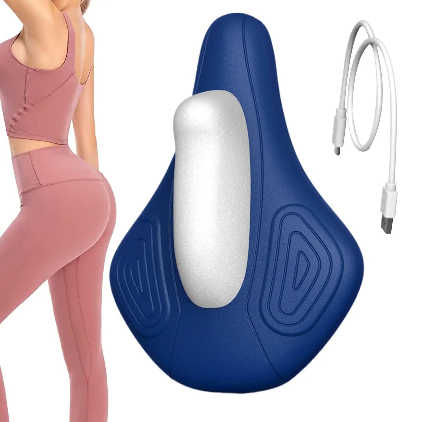 Pelvic Floor Muscle Trainer 4-Mode Massage Repair Cushion USB Rechargeable Electric Sphincter Bladder Exerciser for Men Women