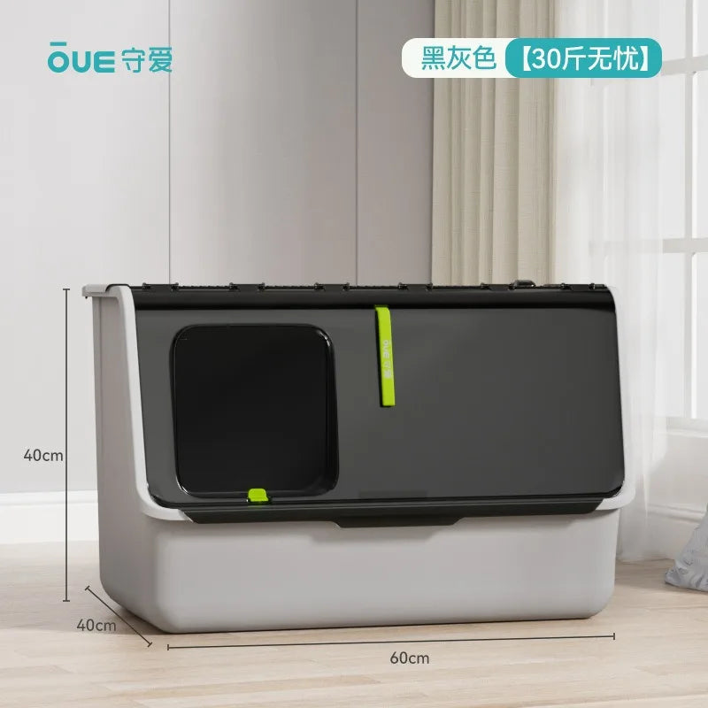 Large Enclosed Cat Toilet Waterproof Removable Washable Cat Litter Box Pet Cleaning Products Accessories Cat Bedpans Supplies