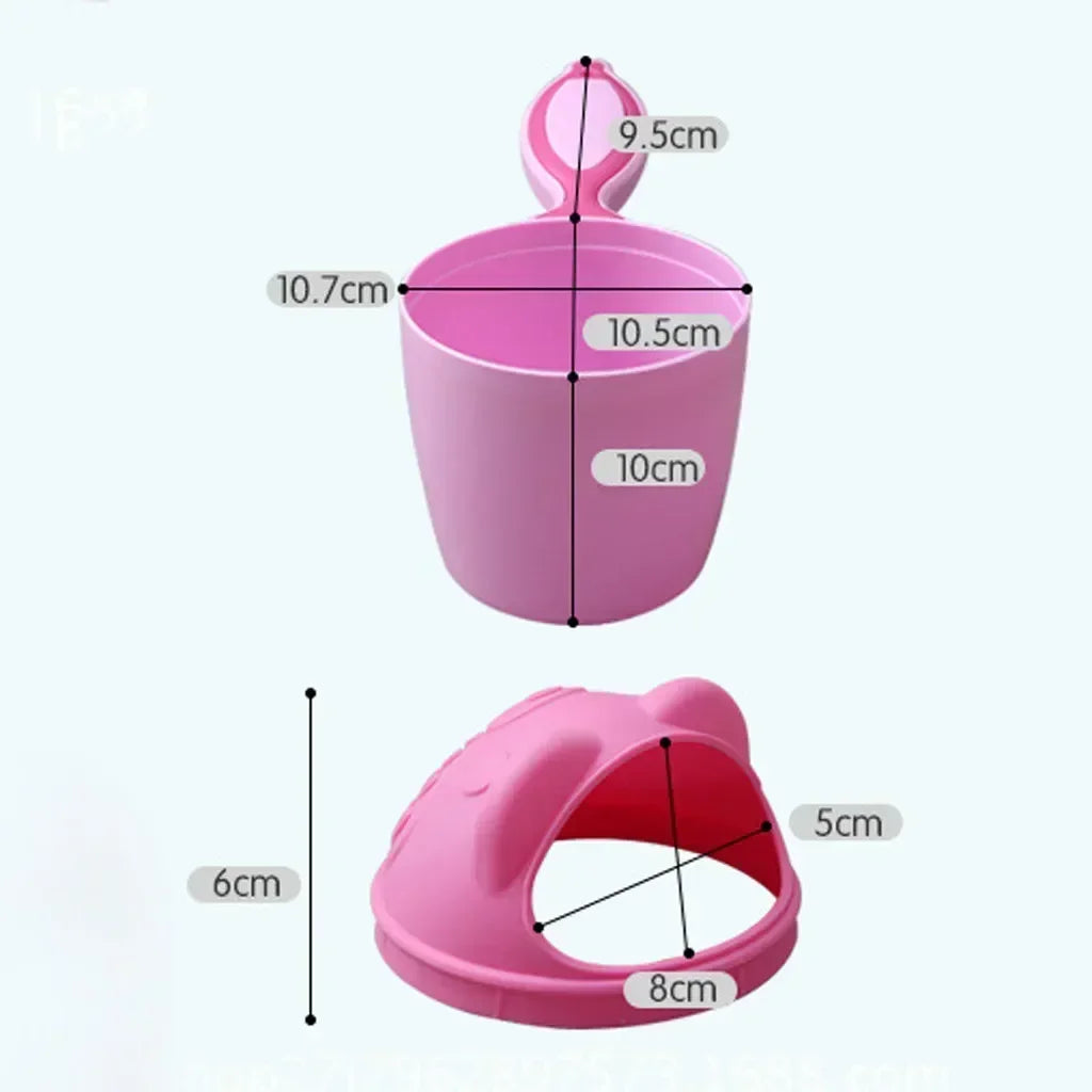 Baby Shampoo Rinse Cup Kids Bath Waterfall Rinser Children Bathing Baby Shower Spoons Child Washing Hair Cup Toddle Shampoo Cup
