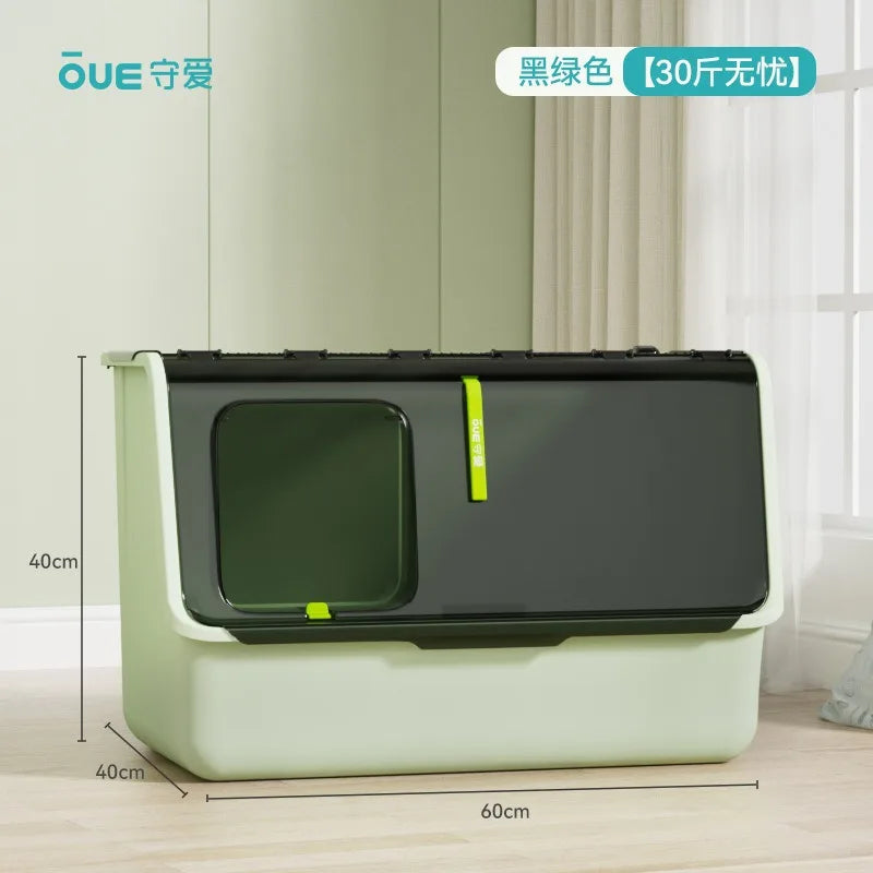 Large Enclosed Cat Toilet Waterproof Removable Washable Cat Litter Box Pet Cleaning Products Accessories Cat Bedpans Supplies