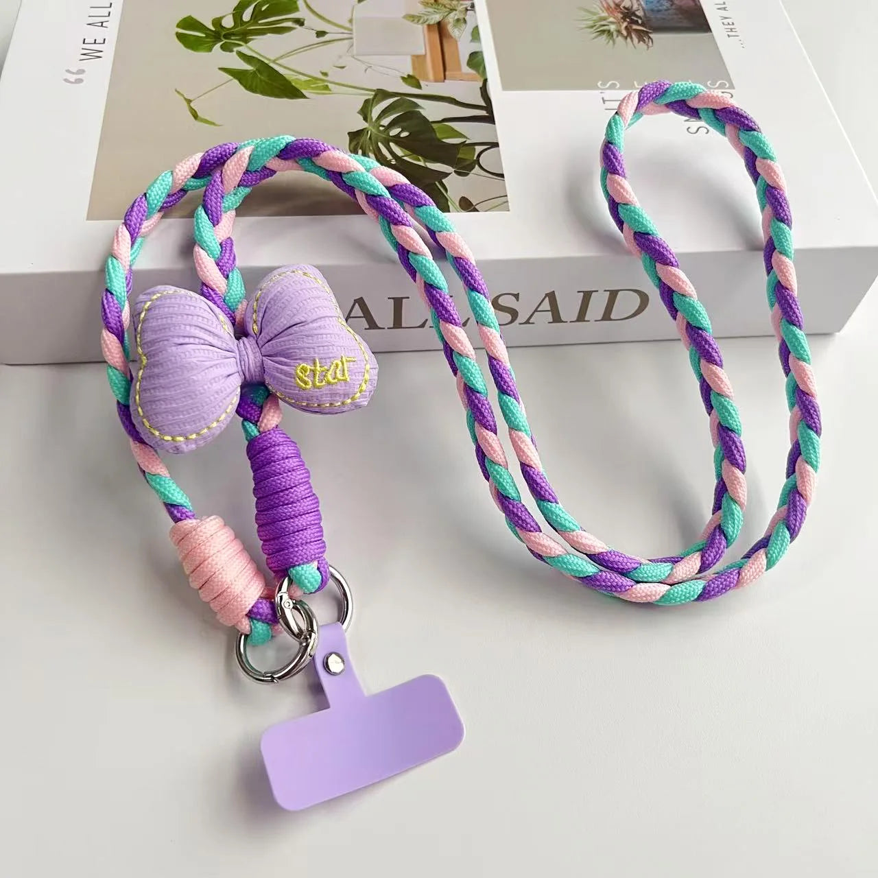Creative Cartoon Mobile Phone Universal Lanyard Crossbody Long Rope Lanyard Rope Cartoon Decorative Pendant Accessories