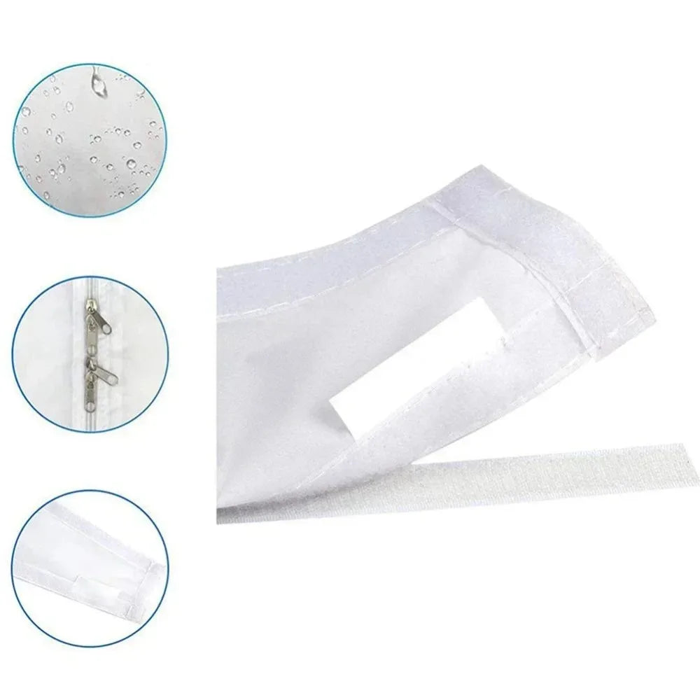 Tilt Roof Skylight Aircon Window Seal Cloth PAC Vent Hose Sealing Fabric For Inclined Skylight Mobile AC Exhaust Install Work