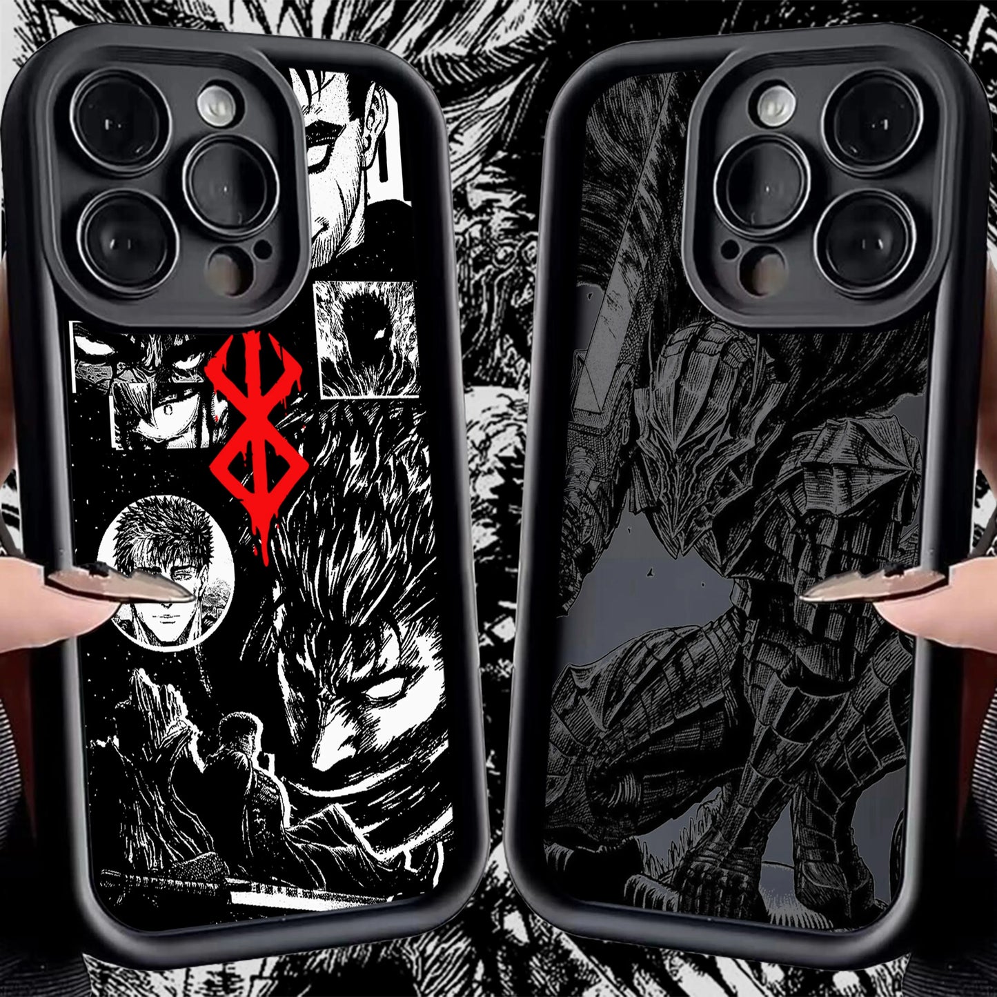 Berserk Guts Anime Phone Case for iPhone 17e 17 16e 16 15 14 13 12 11 Air Pro Max Mini XR XS X 7 8 6 6s Plus Soft TPU Back Cover
