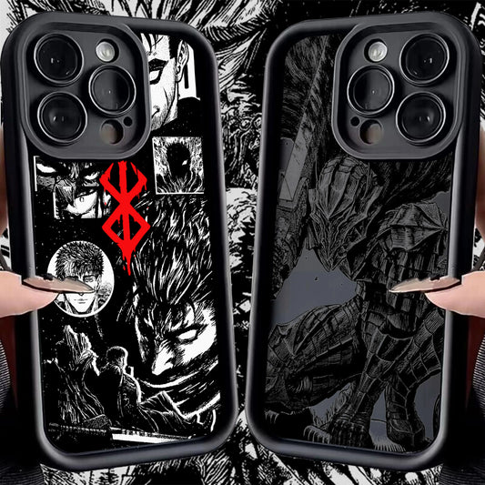 Berserk Guts Anime Phone Case for iPhone 17e 17 16e 16 15 14 13 12 11 Air Pro Max Mini XR XS X 7 8 6 6s Plus Soft TPU Back Cover