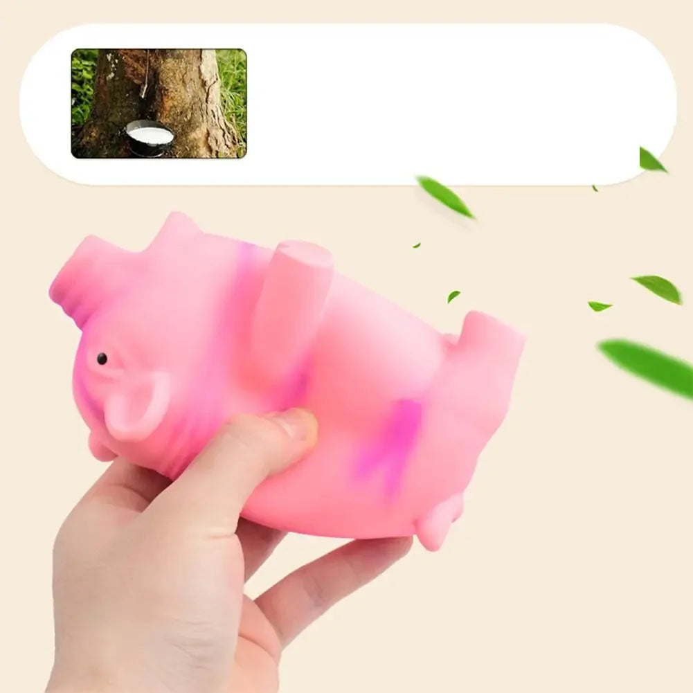 Pet Tooth Cleaning Products Latex Piggy Dog Toys Whistle Grunt Bite Resistance Chewing Squeak Interactive Toy Dog Accessories