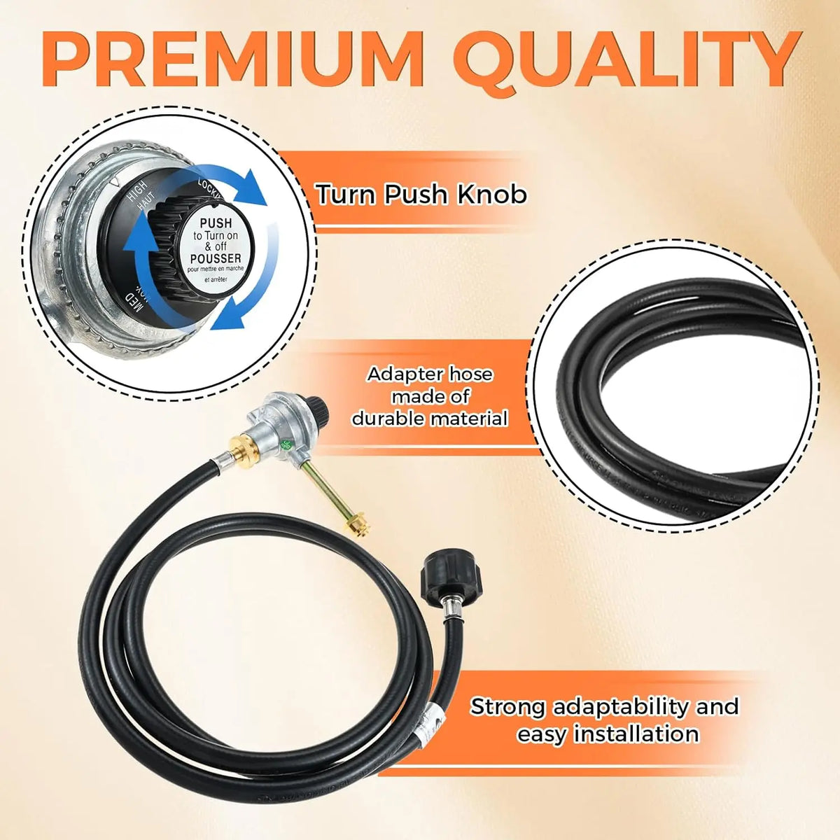 29102349 Grill Regulator Control Valve Compatible with Charbroil Grill2Go X200 Portable TRU - Infrared Liquid Propane Gas Grill