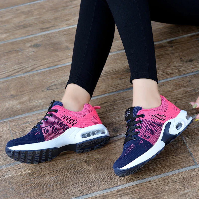 Women Running Shoes Breathable Casual Shoes Outdoor Light Weight White  Sports Shoes Casual Walking Sneakers for Wamen