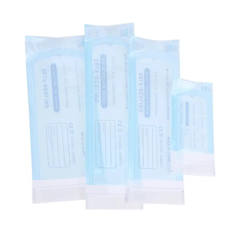 200PCS Self-Sealing Sterilizer Pouches Bags 4 Size Disposable Nail Art Disinfection Bag Tattoo Nail Dental Tool Storage Bag