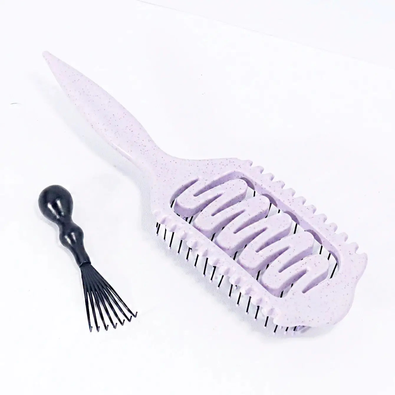 2-piece set of hair styling brushes with cleaning claws for creating voluminous curls Special for real hair wigs