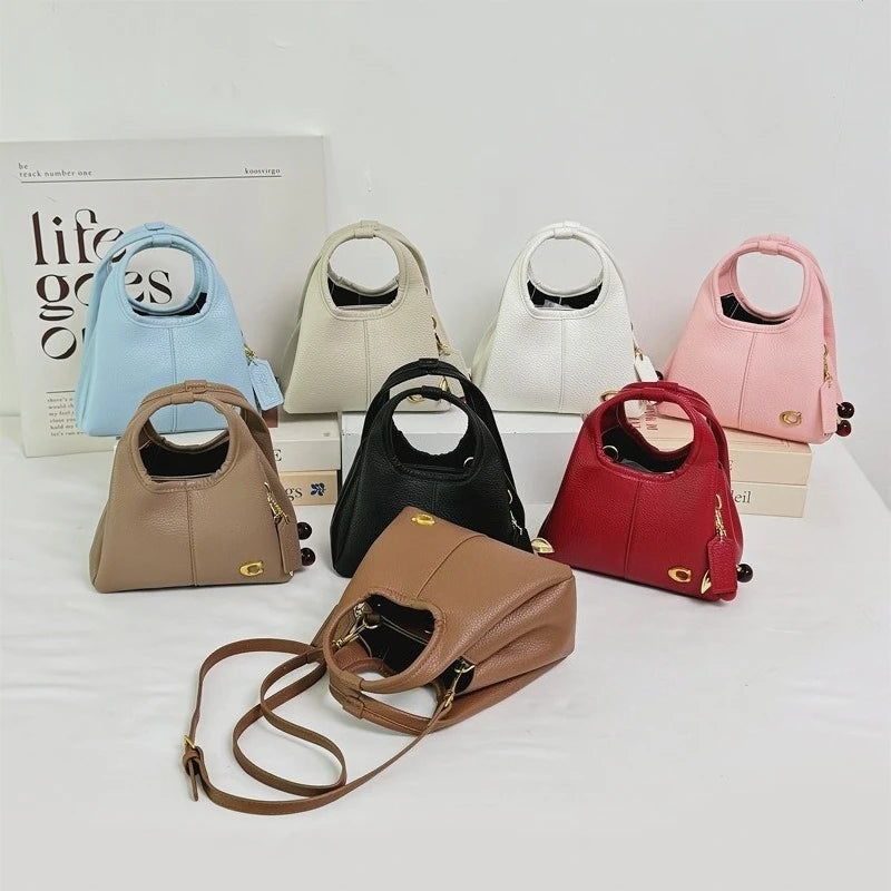 Women's Mini Bucket Bag Designer Style Large Capacity Handbag Casual Crossbody Shoulder Bag with Detachable Shoulder Strap