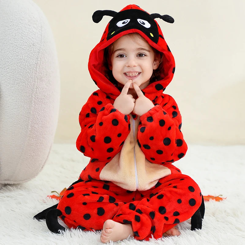 Newborn Baby Deer Animal Cartoon Romper Clothes Girls Pajamas Long Sleeve Hooded Onesies Infant Boys Costumes For Christmas