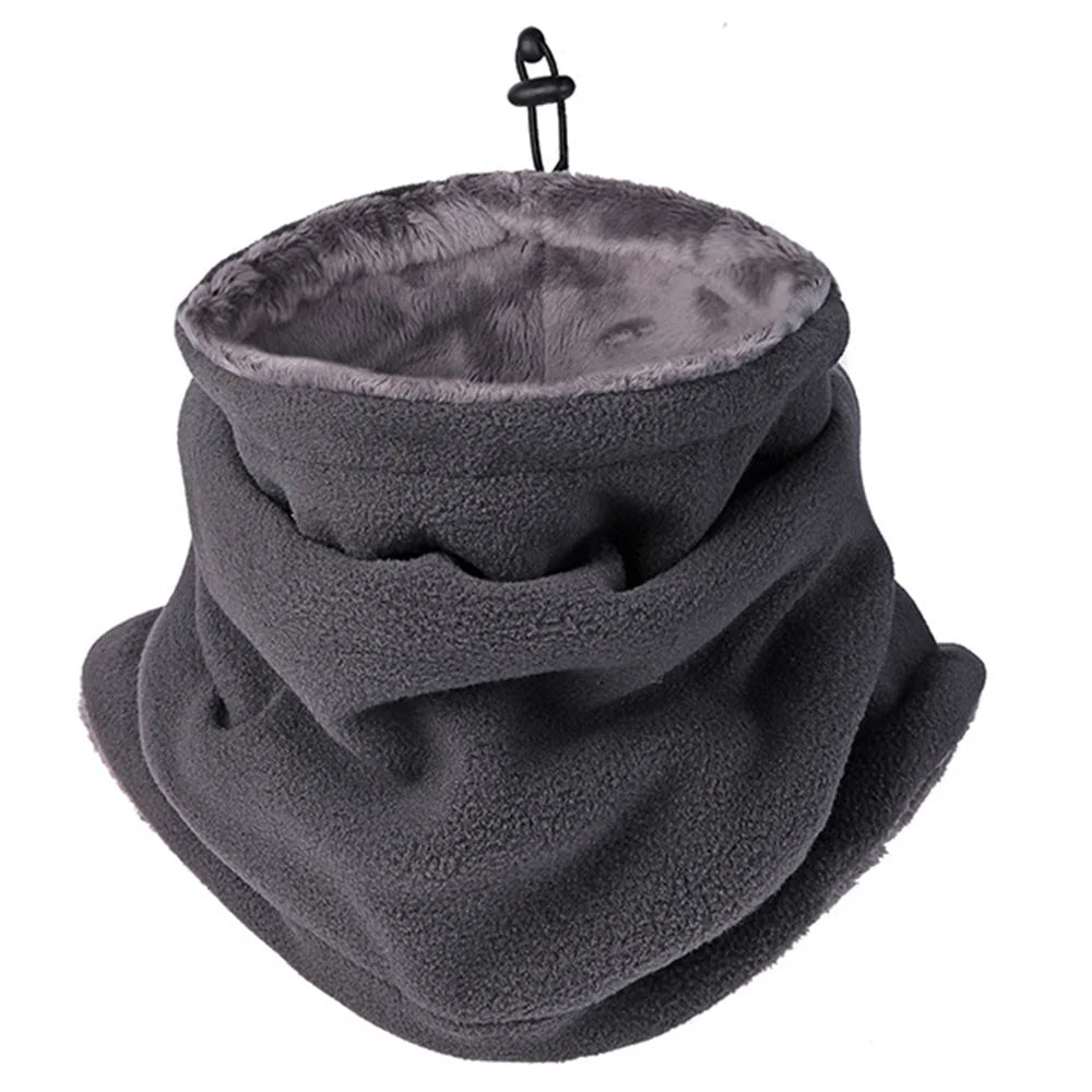 New Plush Fleece Winter Scarf for Boys Girls Women Men Unisex Ring Collar Scarf Kids Muffler Above 8 Years Old Children Scarves